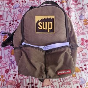 Sup Sprayground Brown Backpack